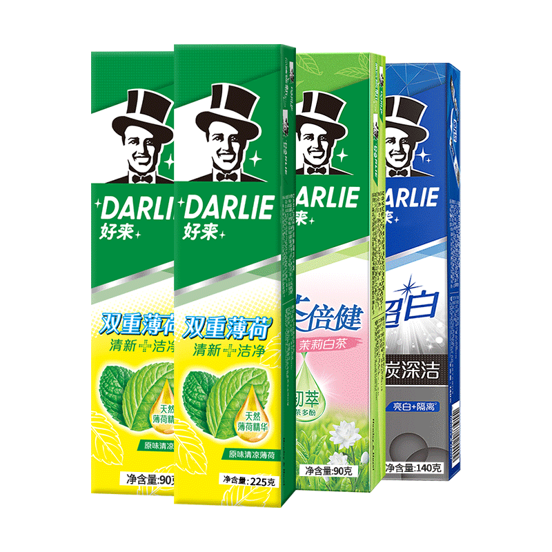 好来超白茶倍健果味成人牙膏