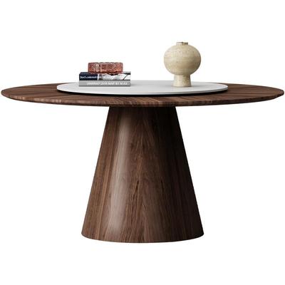 蒂诺莎圆形实木复古风餐桌