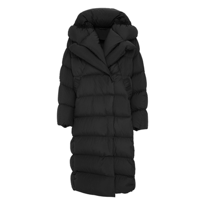 IDPAN鹅绒服冬季新款时尚百搭通勤黑色面包服白色长款羽绒服