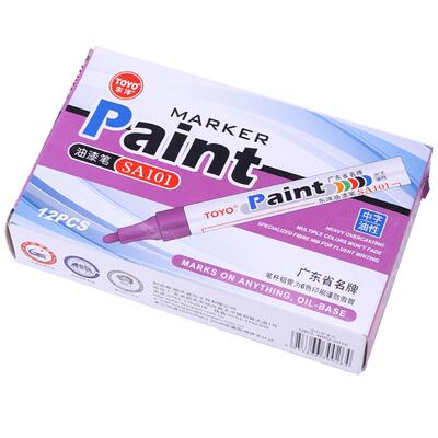 东洋油漆笔12支白色签到toyo