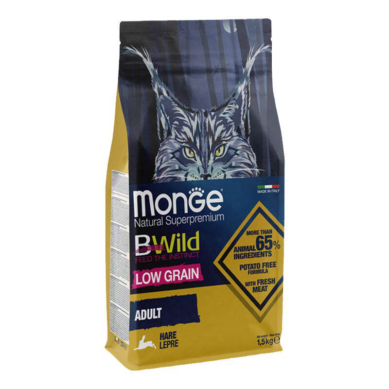 【自营】monge梦吉进口猫粮成猫干粮猫咪主粮健体1.5kg临期24.07