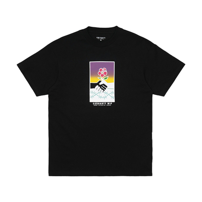 男装21新春夏握手图案印花