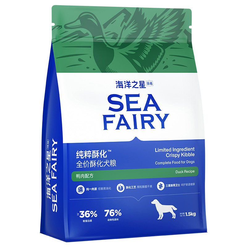 海洋之星臻越纯粹酥化狗粮鸭肉鱼