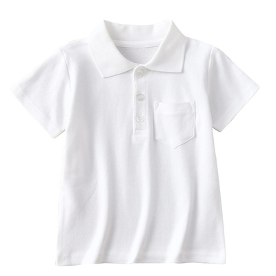 儿童纯色短袖polo衫幼儿园演出服
