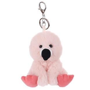 Apricot Lamb聪明火烈鸟书包挂件公仔钥匙扣可爱玩偶毛绒包包挂饰