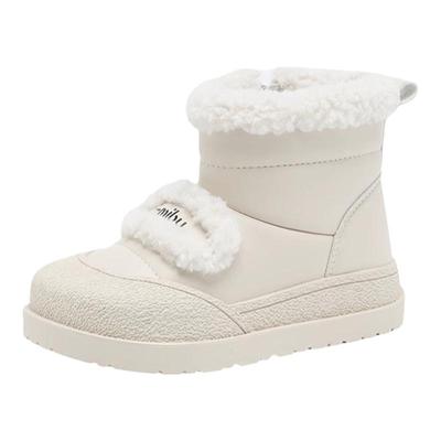 S-正品儿童皮毛一体雪地靴