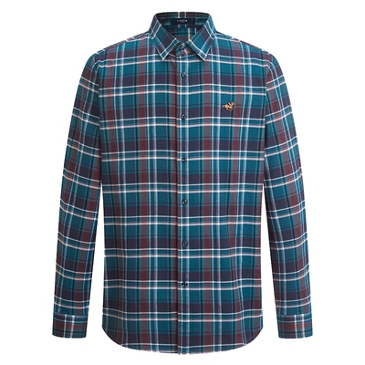 LONDA伦德马男士格子长袖衬衫