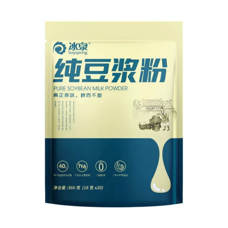 冰泉豆浆粉360g袋无添加蔗糖早餐