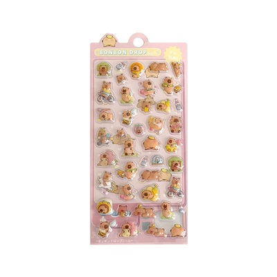 三丽鸥3d立体浮雕新款泡泡贴