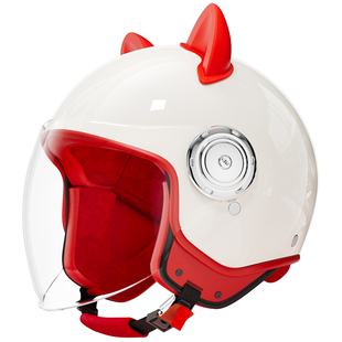 营缆头盔电动车女士冬季保暖摩托车全盔男款复古3c认证安全帽可爱