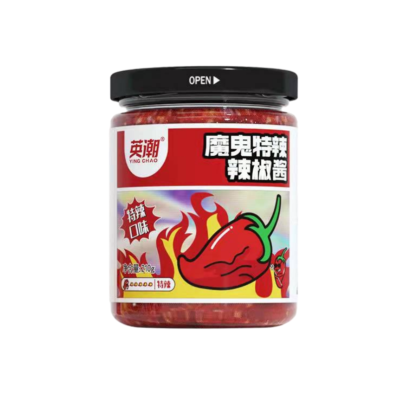 英潮虎邦爆辣210g大瓶装辣椒酱