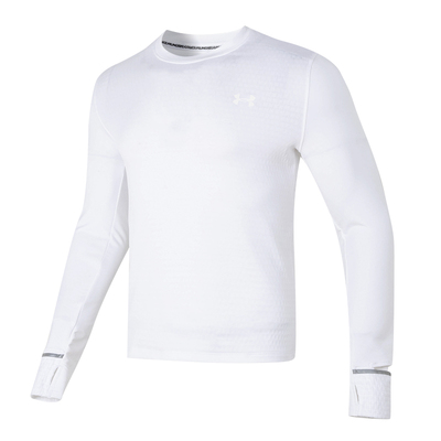 安德玛官方长袖T恤男春季运动服训练宽松舒适透气休闲打底衫