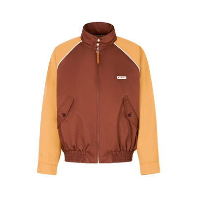 【24期免息】MARNI 2026早春新品男女同款拼色LOGO运动夹克外套