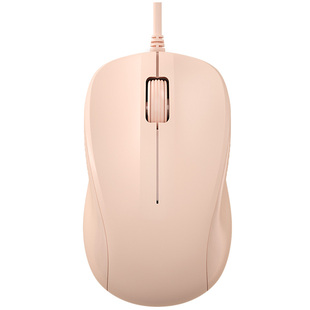 BOW航世笔记本有线无声静音鼠标可爱男生女生电脑USB外接办公家用