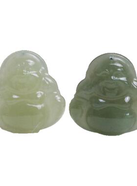 天然玉石和田玉女款佛公吊坠