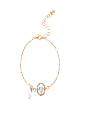 可调节水钻爱心星球手链时尚简约百搭高级感手作小众学生精致手镯