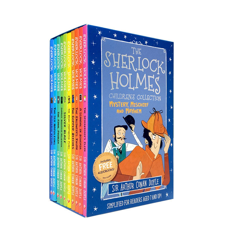 The Sherlock Holmes 福尔摩斯探案集第二辑10册 原版进口阿瑟柯南道尔经典悬疑推理英文小说 儿童青少年英文课外阅读章节桥梁书