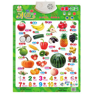 双面贝贝乐宝宝有声挂图儿童早教语音识字 益智学习认知发音玩具