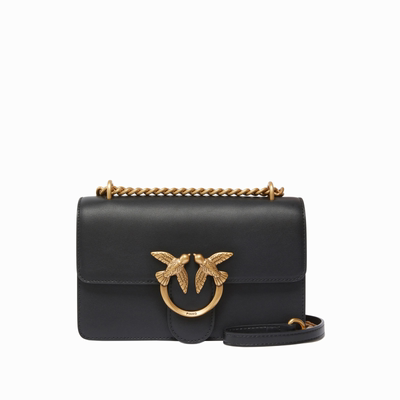 PINKO女士Love Bag 光滑皮革小号单肩包手提包100074A0F1