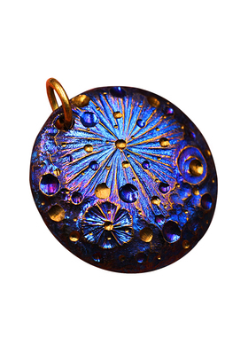 限量版钛合金星空无事牌项链吊坠