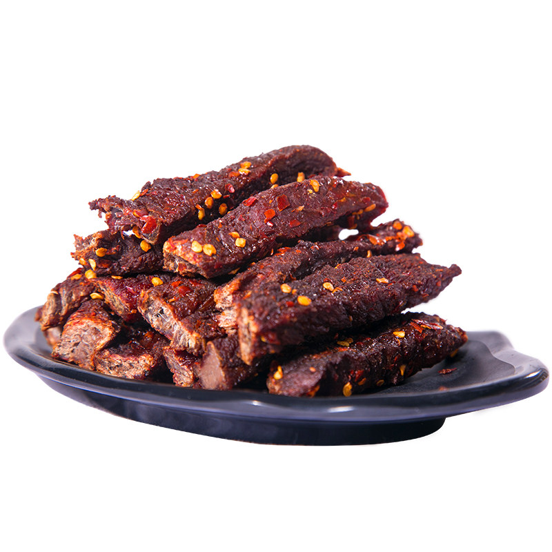 内蒙古牛肉干手工自制赤峰现做碳烤风干手撕孕妇牛肉干香辣500g