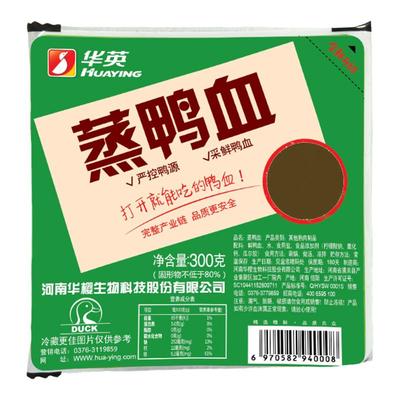 华英预蒸鸭血300g*4盒
