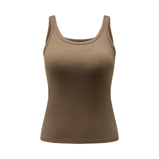 361°背心女带胸垫吊带白色外穿一体式无痕运动夏季打底免穿文胸