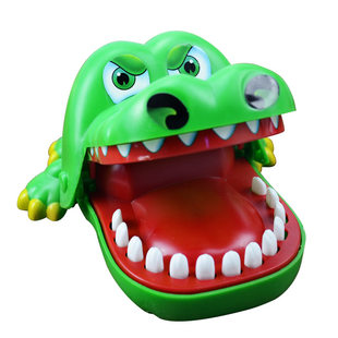 大号咬手指鳄鱼玩具儿童按牙齿看运气咬手小心会咬人亲子整蛊玩具