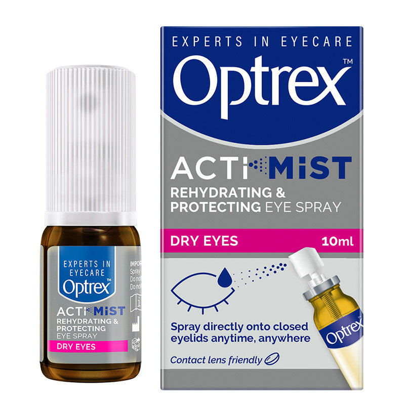 Optrex爱滴氏润眼喷雾双效眼药水缓解眼疲劳干涩眼痒隐形非滴眼液