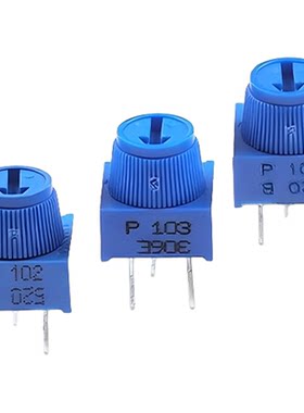 3386P-1顶调带帽子可调电位器100R/200R/500R/25K/2M/101/253/205