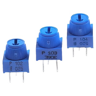 3386P-1顶调带帽子可调电位器100R/200R/500R/25K/2M/101/253/205