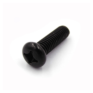 PM发黑色十字圆头盘头机牙螺丝小螺钉M2M2.5*3x4x5x67x8x10x12x16