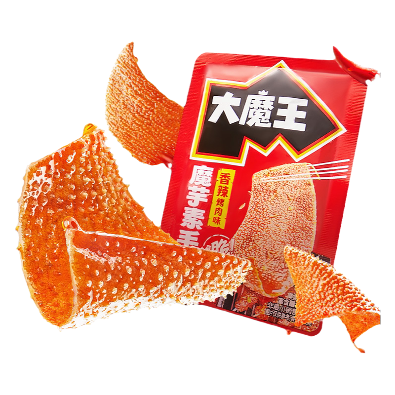盐津铺子大魔王魔芋素毛肚麻酱味零食小吃休闲食品辣爽网红爆款