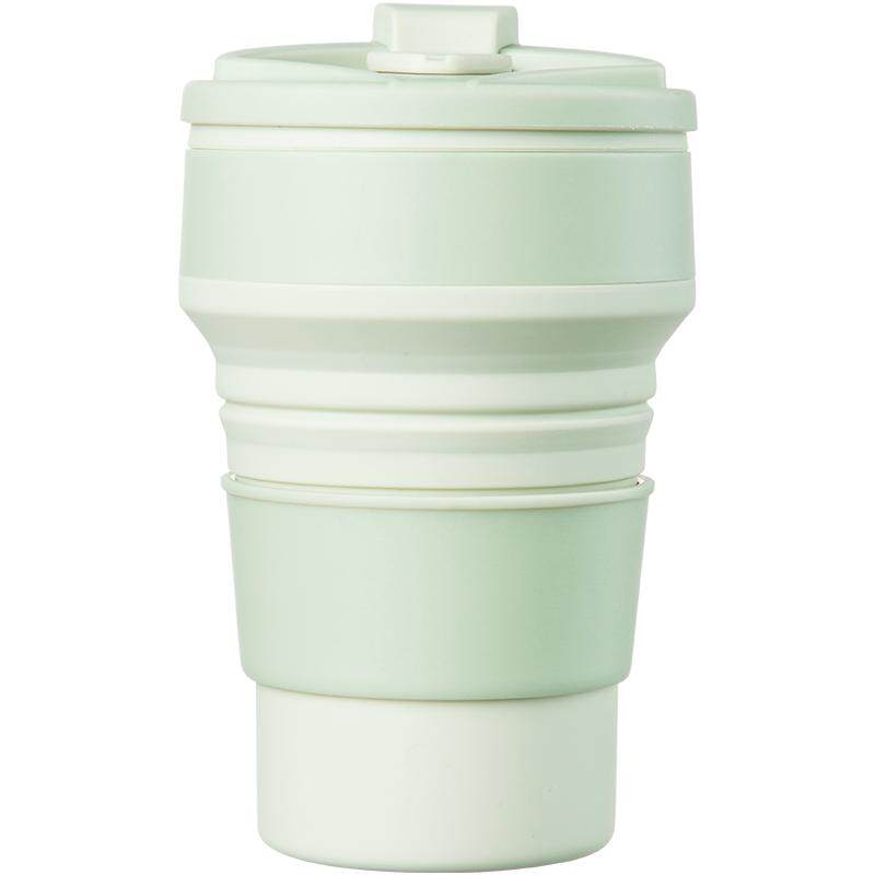 折叠水杯便携式户外露营旅行漱口刷牙杯食品级硅胶可伸缩压缩杯子