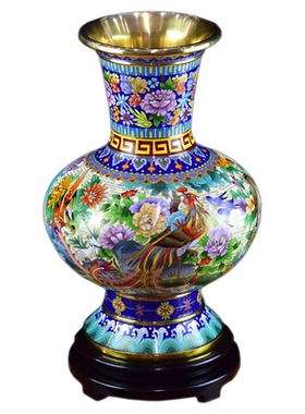北京珐琅景泰蓝15花瓶结婚客厅