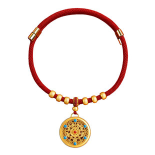 猫咪新年项圈红绳无声项链小狗脖圈装饰小猫可爱围脖宠物礼物礼盒