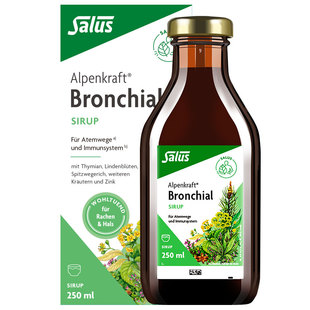 Salus莎露斯阿尔卑斯清肺润嗓糖浆吸烟者排清肺痰草本植物250ml