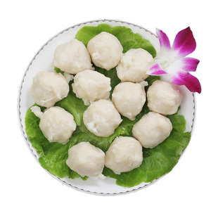 潮汕正宗手工墨鱼丸花枝丸潮州手打墨斗鱼丸汕头特产火锅丸子商用