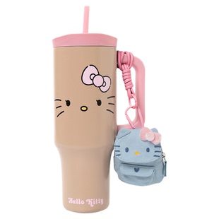 tbh野兽派家居三丽鸥Hello Kitty巨无霸保温杯吸管杯不锈钢保冷杯