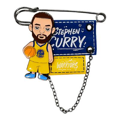 NBA官方正品卡通球星别针徽章