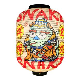 中式国潮风十二生肖巳蛇新年节庆装饰室内纸灯笼喜气大红拍照手提