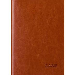 卡杰定制笔记本A5/A6/B5高档商务软皮本加厚记事本订制工作日志本会议记录本简约线装手帐本子日记本定制logo