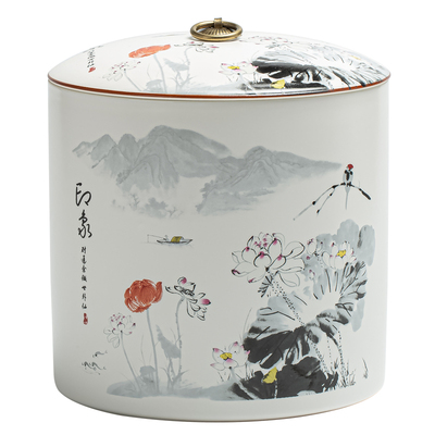 陶瓷茶叶罐精品高档储存罐大号