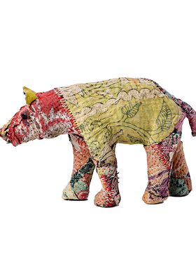 东京kankan手作布艺织物动物摆件