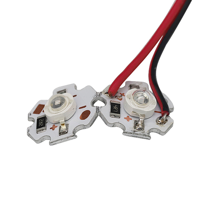 365nm紫光3w灯板uv固化验钞395鱼缸5v 3.7v电池手电筒灯珠7.4v12v