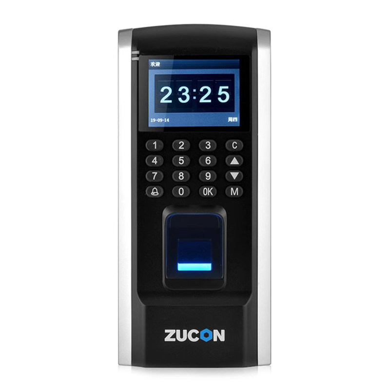 ZUCON指纹门禁系统套装刷卡网络U盘功能 电插锁磁力锁玻璃门整套