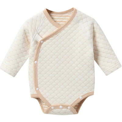 婴儿夹棉包屁衣秋冬新生宝宝