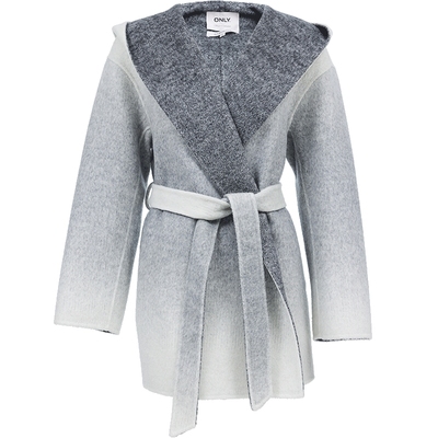ONLY双面呢渐变设计毛呢大衣