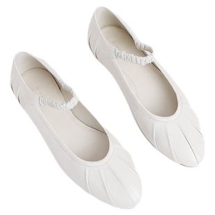 Mantener Gran浅口尖头单鞋女2025新款平底鞋羊皮玛丽珍鞋 MG女鞋