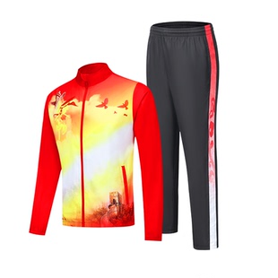 秋冬排球服套装长袖运动队服定制比赛训练服男女出场服速干球衣